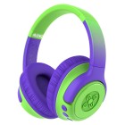 Moki Mixi Kids Volume Limited Wireless Headphones Green Purple image