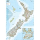 Kiwimaps Pathfinder Sheet Map North Island Laminated 880 x 610mm image