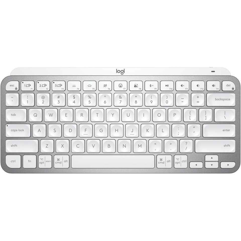 Logitech Mx Keys Mini Illuminated Wireless Keyboard Grey