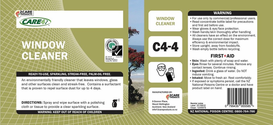 Care4 Window Cleaner Label Sheet of 3