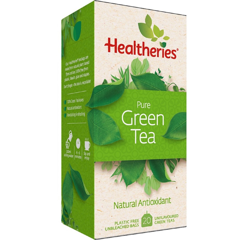 Healtheries Tea Bags Pure Green Pack 20