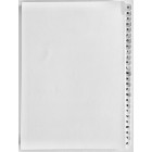 A4 Tab Dividers Printed Alpha A-Z White 10 Sets image