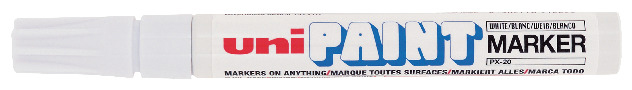 Uni PX-20 Paint Marker Bullet Tip Medium 2.8mm White