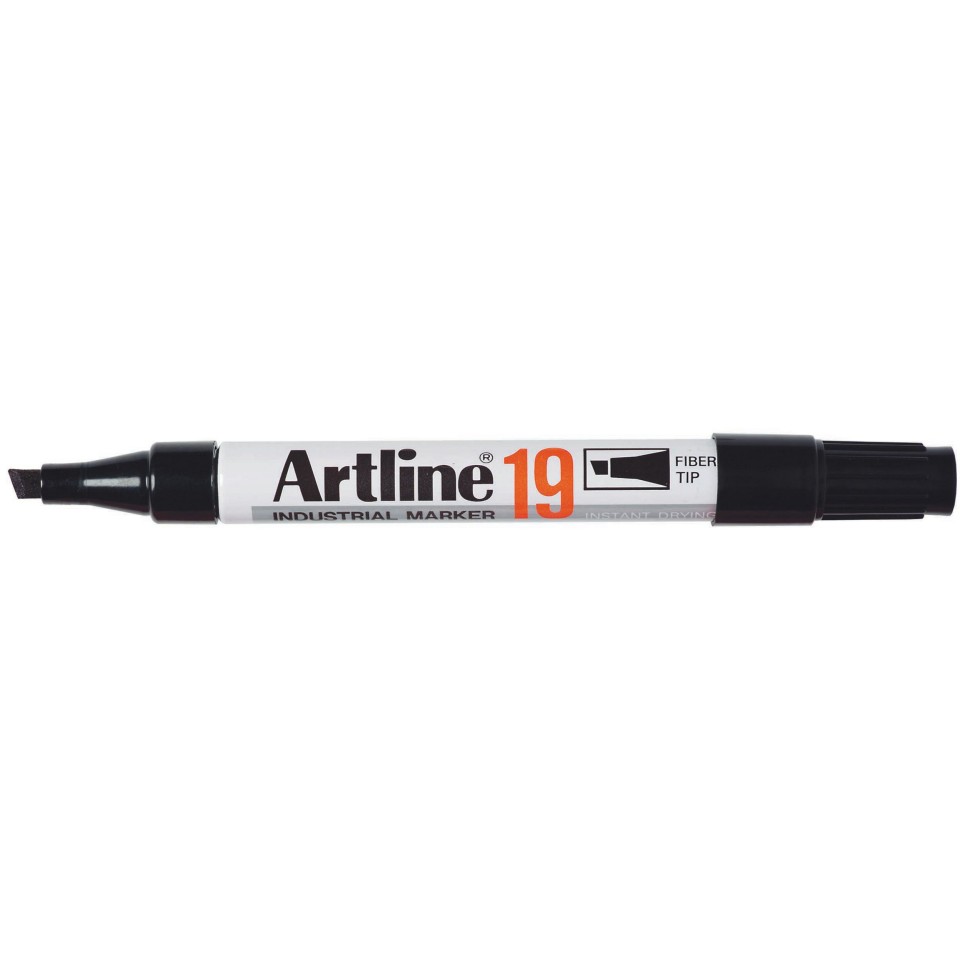 Artline 19 Industrial Marker Chisel Tip 2.0-5.0mm Black