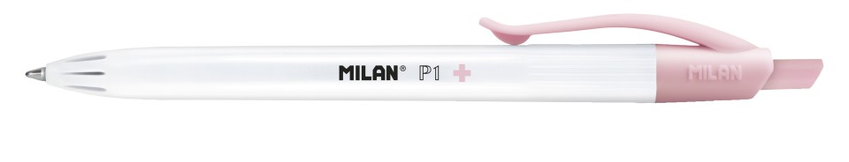Milan P-1 Antibacterial Ballpoint Pen Red Ink Each