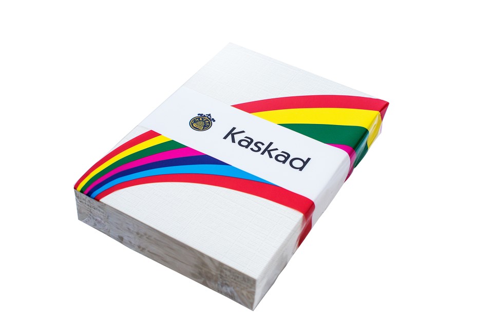 Kaskad Colour Paper 170gsm A4 Osprey White Linen Embossed Pack 250