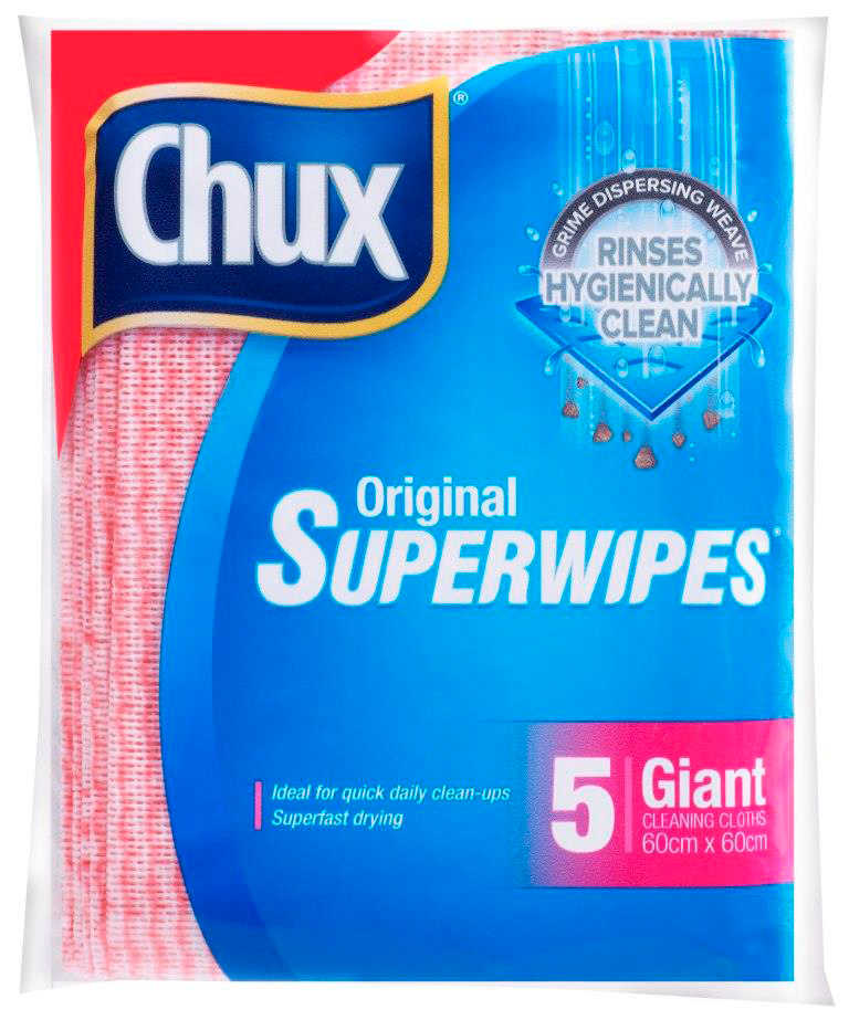 Chux Original Superwipe Giant Pink 5 pack