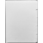 A4 5 Tab Dividers Straight Collate 150gsm White 100 Sets image