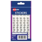 Avery Silver Star Stickers 14 Mm Diameter Permanent Pack 90 Labels (932351) image