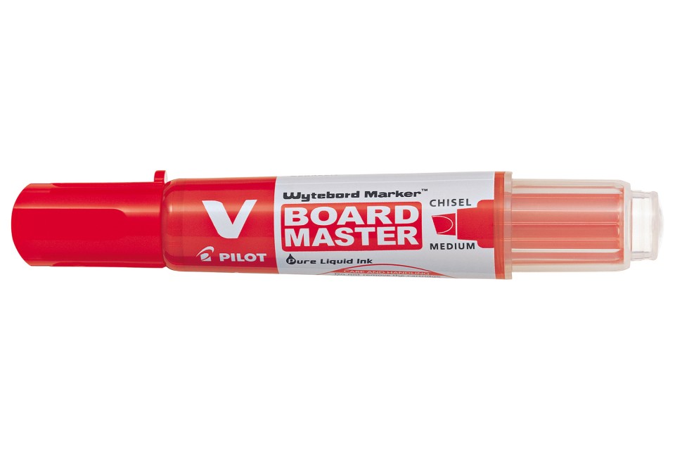 Pilot BeGreen V Board Master Whiteboard Marker Chisel Tip Red