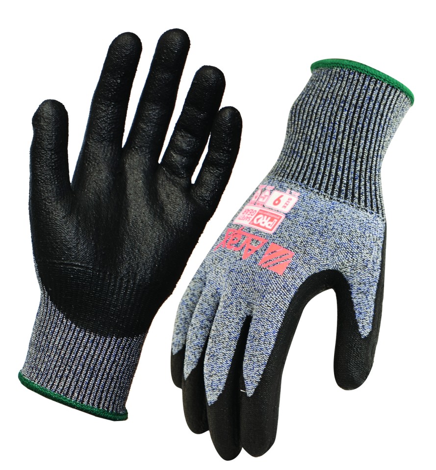 Paramount Safety Apud Arax Touch Cut 5 Glove Cut Resistant Pu Palm Grey Size 11 Pair