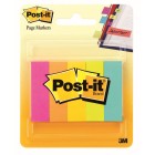 Post-it Page Markers Cape Town Assorted Colours 12.7 x 44.4mm Pack 5 image