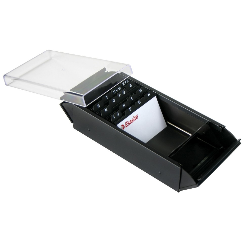 Esselte Elements Metal Business Card Holder 600 Card Capacity