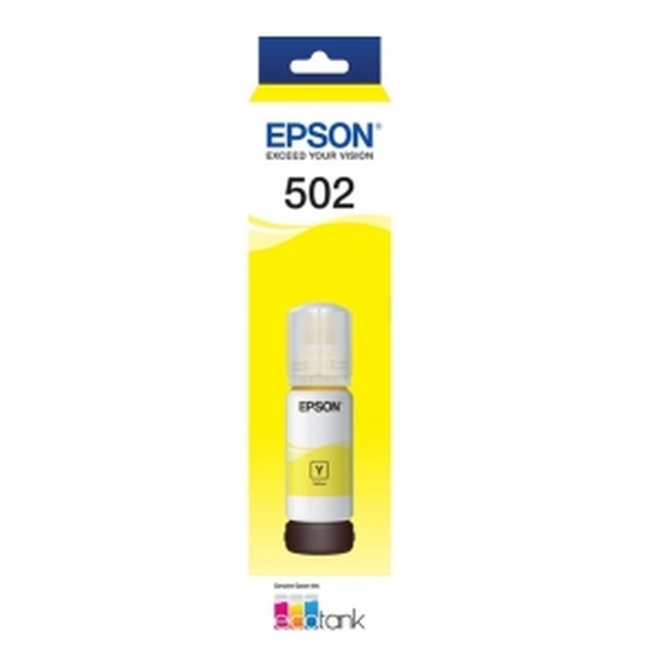 Epson EcoTank Ink Refill Bottle T502 Ultra High Yield Yellow