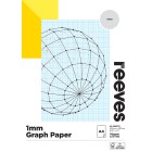 Reeves Graph Paper Pad 1mm FSC Mix Credit A4 40 Sheets 70gsm image