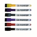 Quartet Rewritables Magnetic Whiteboard Markers Bullet Tip Fine Assorted Colours Pack 6 image
