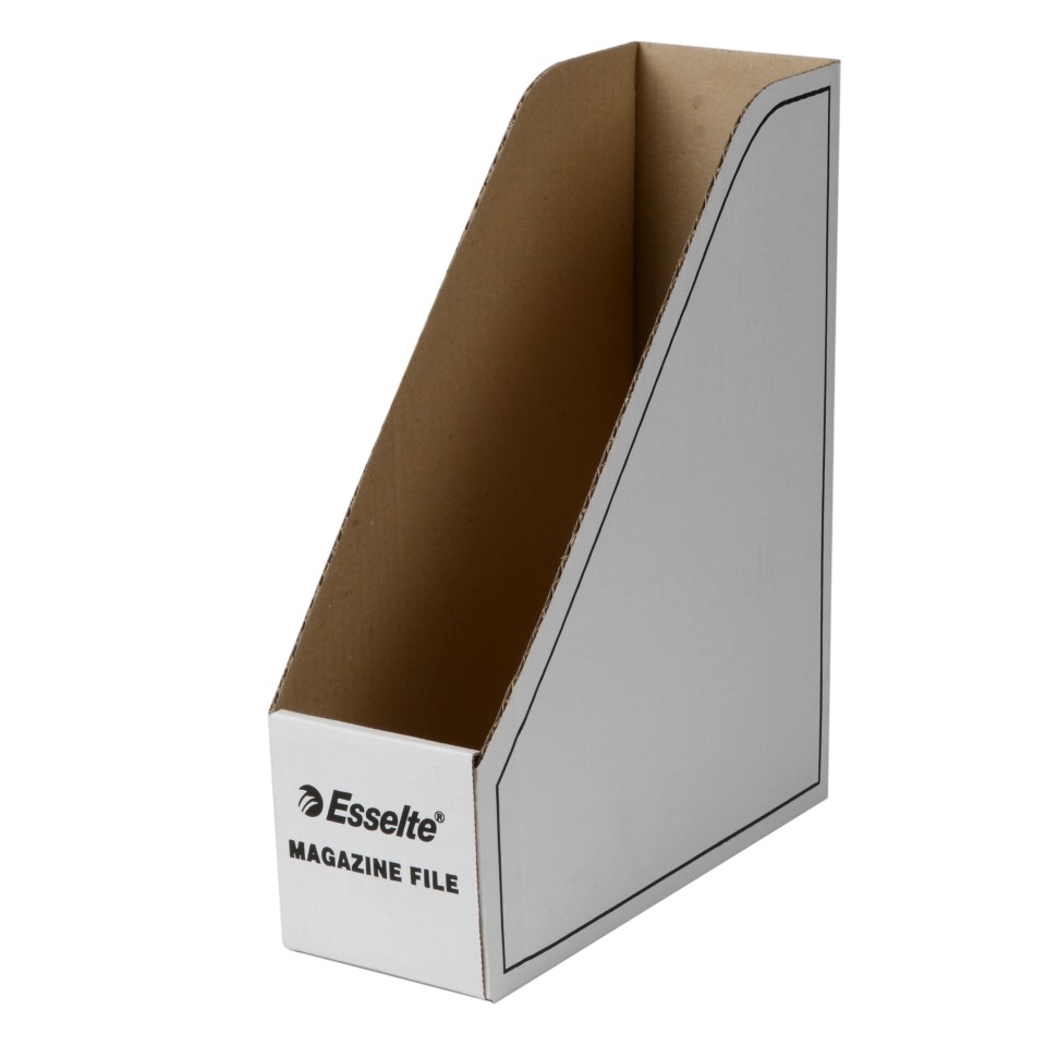 Esselte Magazine File Cardboard 100 x 265 x 330mm White