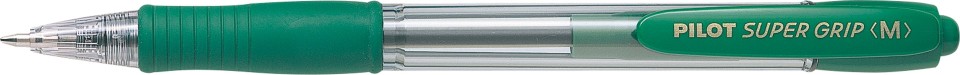 Pilot Super Ballpoint Pen Retractable 1.0mm Green