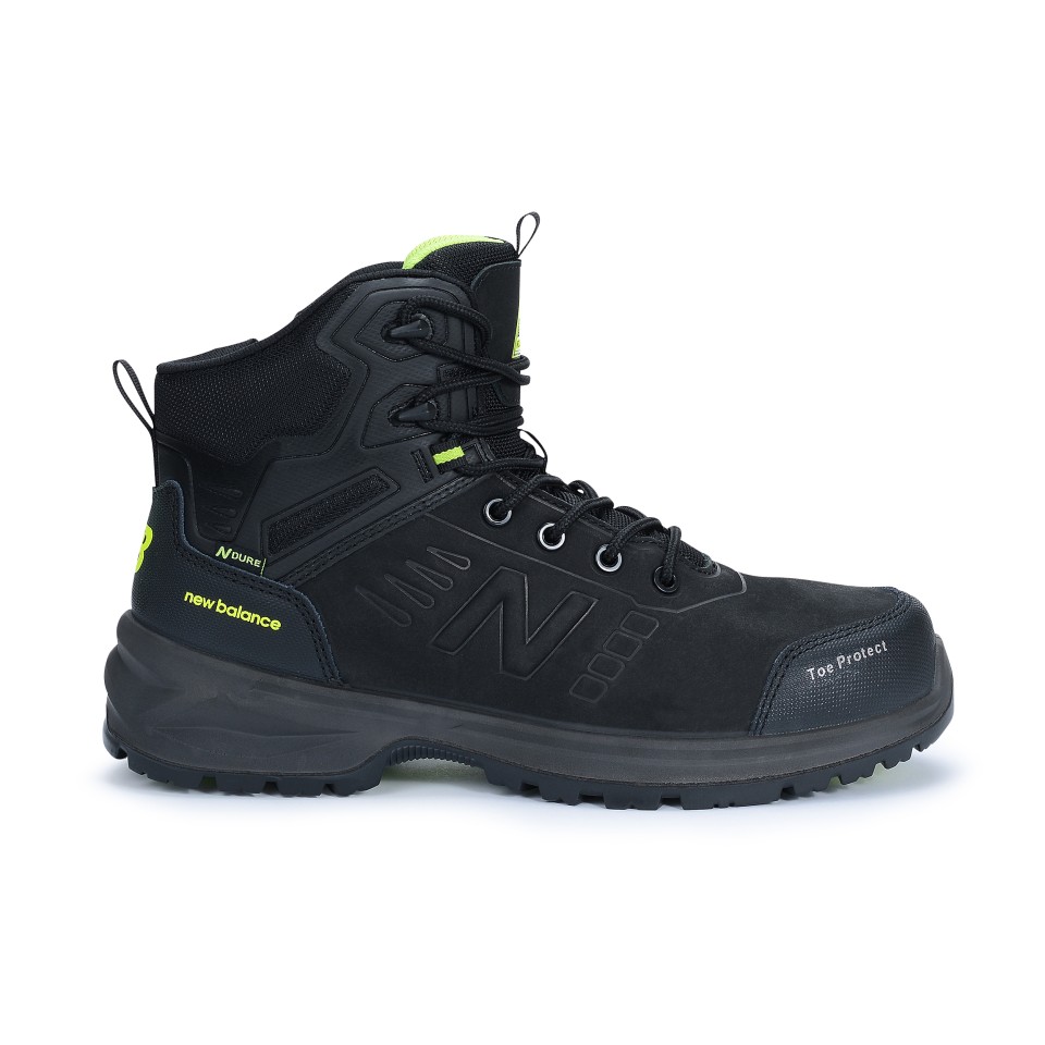 New Balance Calibre 2E Water Resistant Leather Boot S3 SRC Black