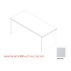 Zealand Desk 1800(w)X800(d)X725(h)mm 25mm Melamine Top and Base Panel White image