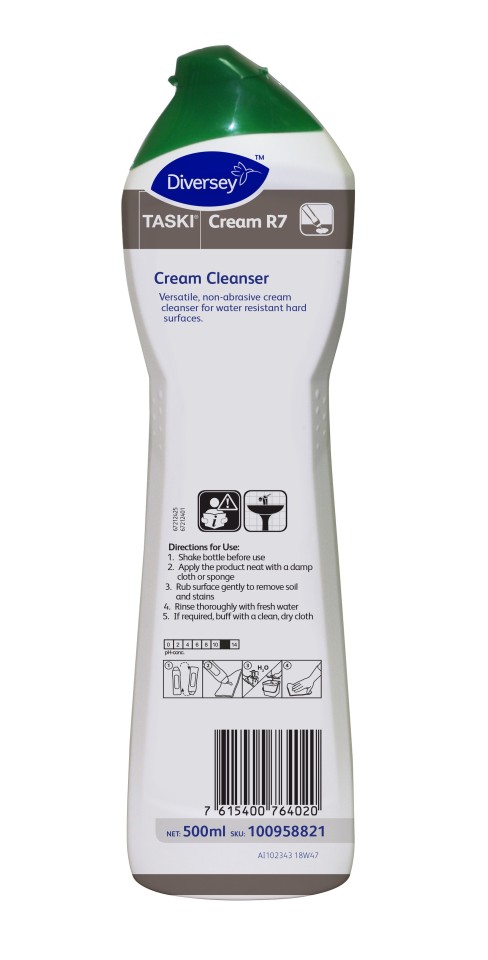 Diversey Taski R7 Cream Cleanser 500ml 100958821
