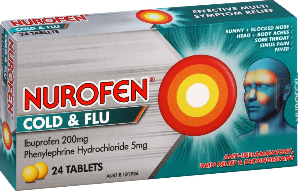Nurofen Cold & Flu PE 200mg Tablets
