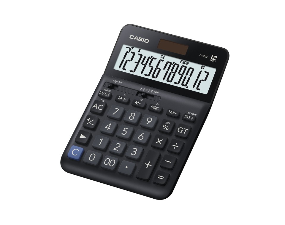 Casio Desktop Calculator D120F Black