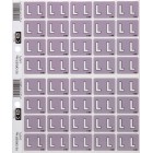 Filecorp C-Ezi Alpha Lateral Labels Letter L 24mm Sheet 40 image