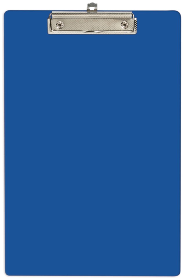 OSC Clipboard PVC Single Foolscap Blue