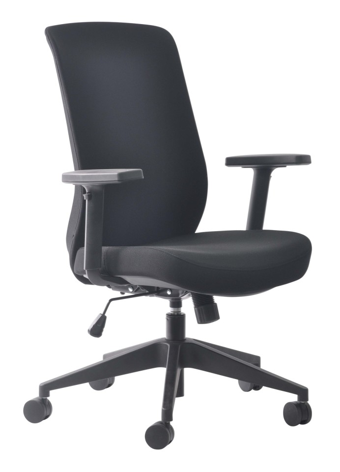 Mondo Gene Task Chair 2 Lever with arms High Back Black