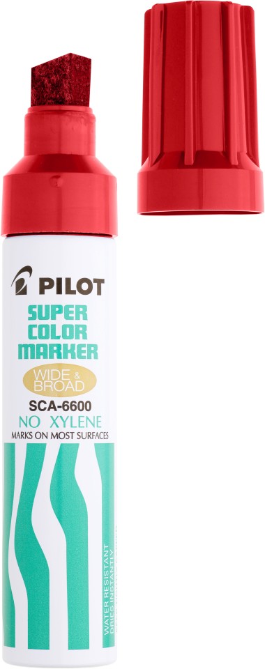 Pilot Permanent Marker Jumbo Chisel Tip  Red
