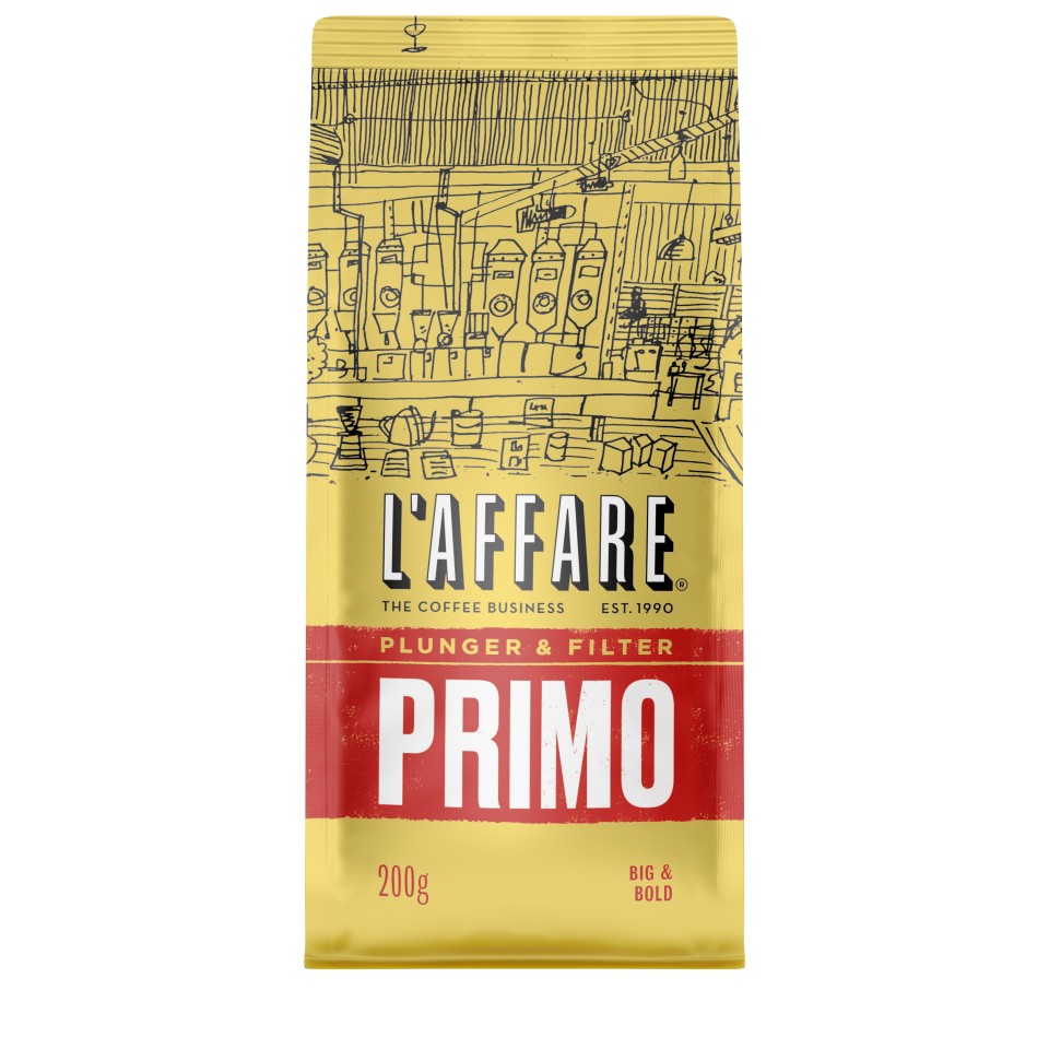 Laffare Primo Coffee Plunger & Filter Grind 200g
