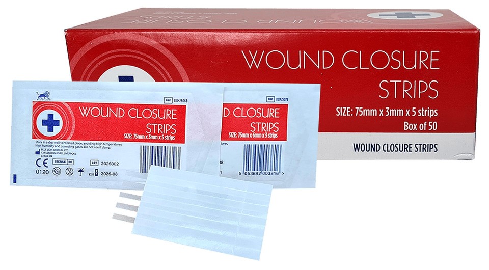 DTS Medical Wound Closure Strips 5 Strip Sachet 75x3mm Box 50