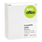 Icon Compatible LetraTag Tape Black On Clear 12mmx4m image