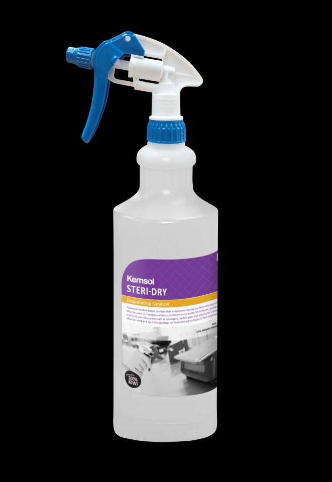 Kemsol Steri-dry Spray Bottle Kit 1 Litre