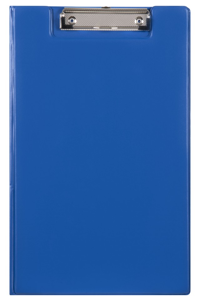 Marbig Clipboard PVC Double Foolscap Blue