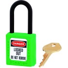 Master Lock Safety Padlock Dielectric Nylon Shackle Green image