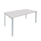 Novah Straight Desk - White Frame / White Top 1200x600 image