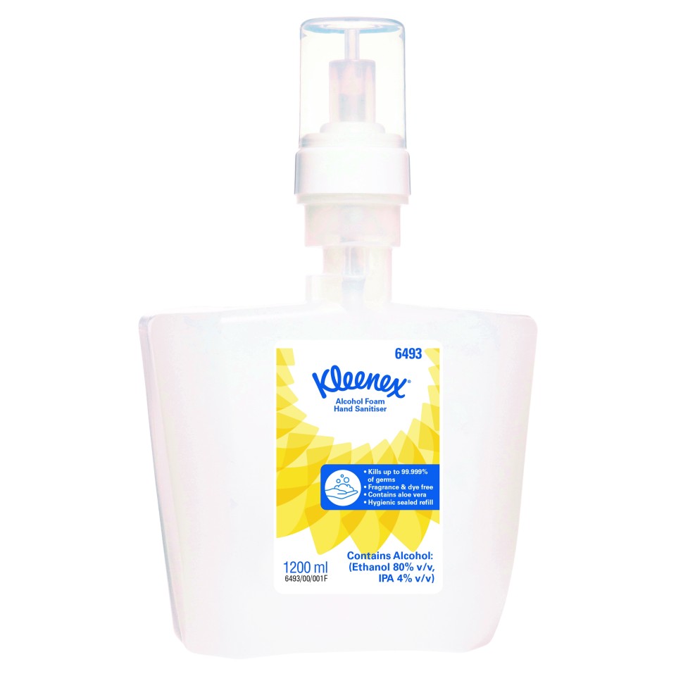 Kleenex 6493 Alcohol Foam Hand Sanitiser 1.2 Litre