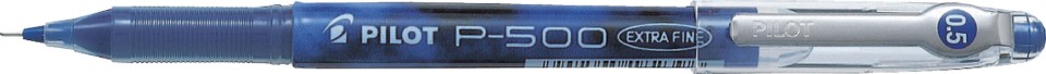 Pilot P500 Rollerball Pen Gel Ink Capped Extra Fine 0.5mm Blue