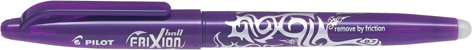 Pilot Frixion Ball Gel Ink Pen Erasable Capped 0.7mm Violet