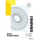 Reeves Graph Paper Pad 2mm FSC Mix Credit A4 40 Sheets 70gsm image
