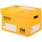 FM Box Archive Yellow Standard Strength 384x284x262mm Inside Measure image