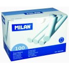 Milan Chalk Sticks White Pack 100 image