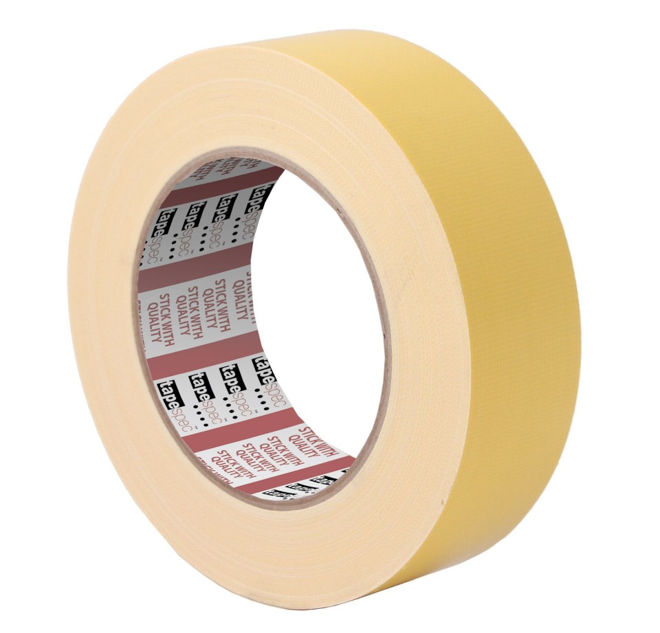 Tapespec 0116 Premium Cloth Tape Yellow 48mmx30m Roll