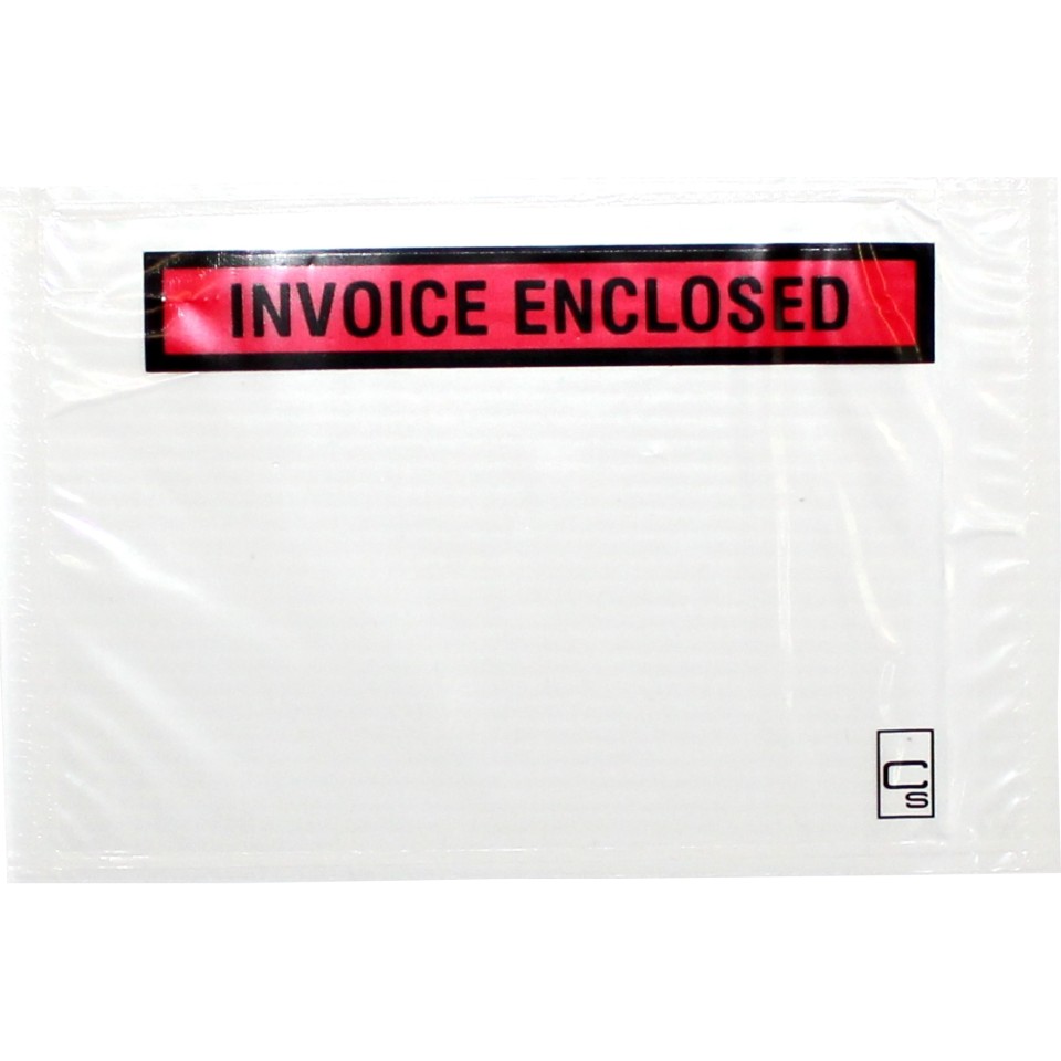 Cumberland Labelopes Invoice Enclosed 115x115mm Pack 100