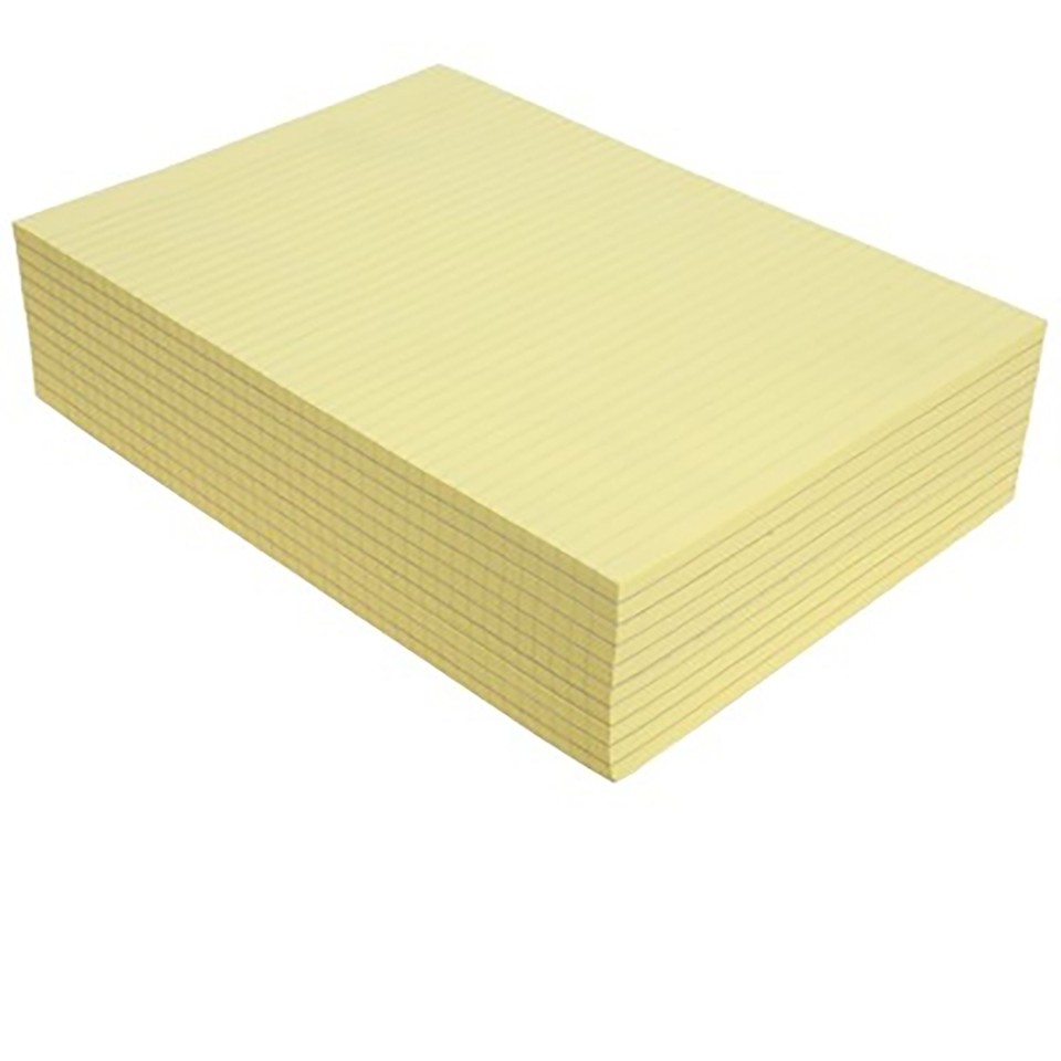 Olympic Topless Pad A4 100 Leaf 80gsm Yellow