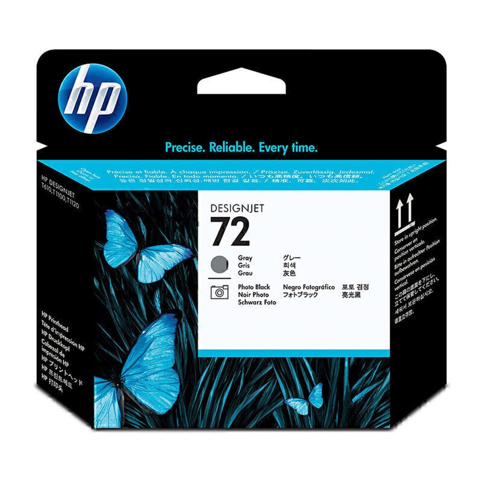 HP DesignJet Inkjet Ink Cartridge 72 130ml Grey Photo Black