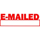 X-Stamper Self-Inking Stamp 'Emailed' With Red Ink image