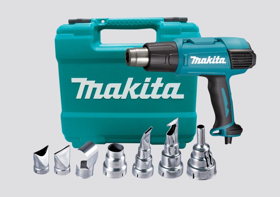 Makita 2000W Heat Gun with 8 Piece Accessories Kit